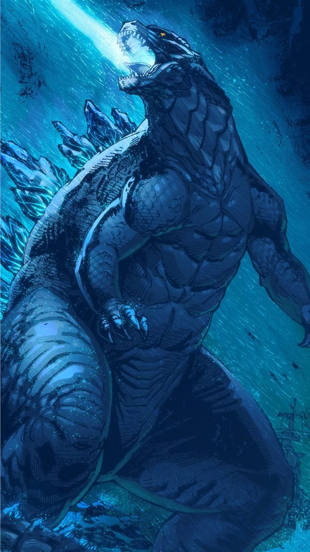 1080x1920 artwork godzilla king of the monsters - movies iPhone 8 Wallpaper
