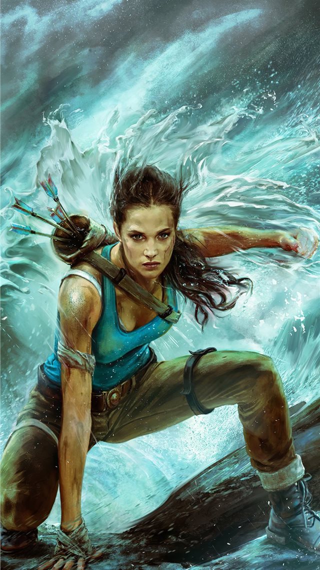 1080x1920 4k tomb raider art - digital art iPhone 8 Wallpaper