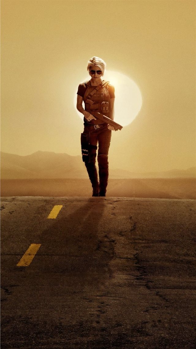 1080x1920 linda hamilton in terminator dark fate 2019 - terminator 6 iPhone 8 Wallpaper