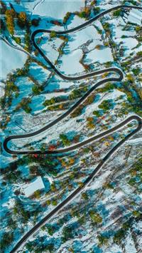 aerial photo of island wallpaper