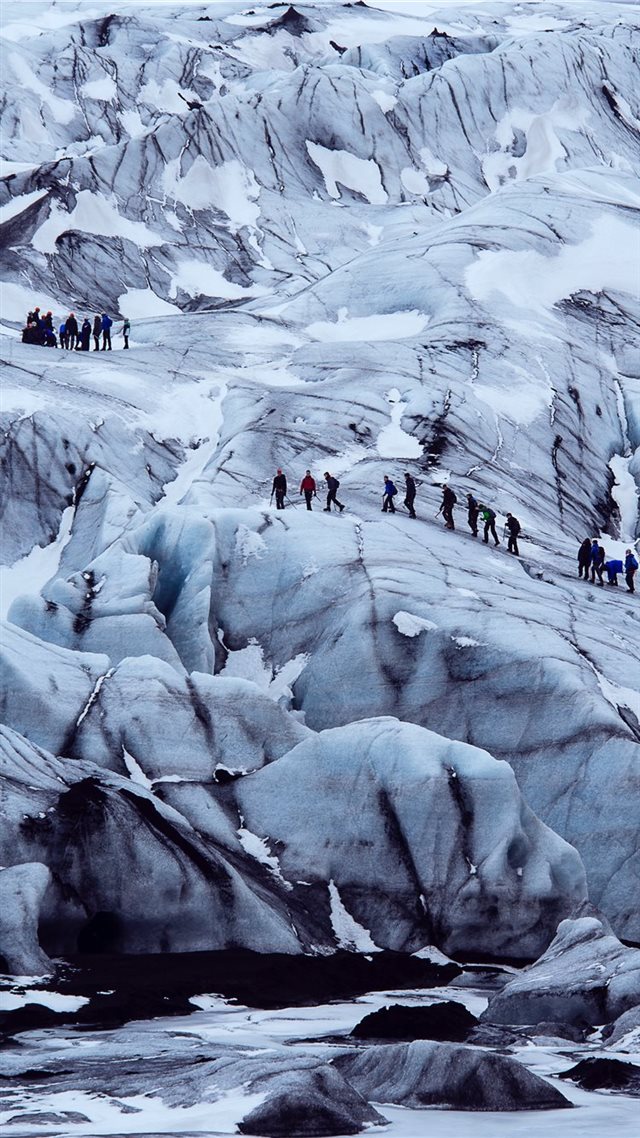 1080x1920 people on snow covered mountain - winter iPhone 8 Wallpaper