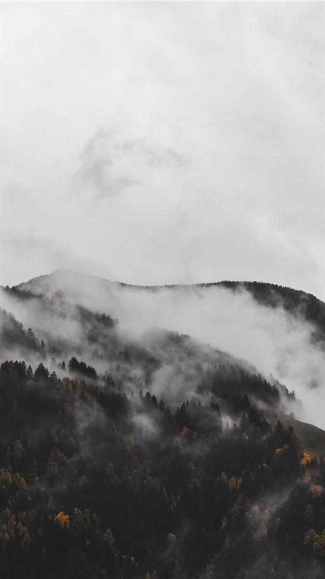 1080x1920 mountains covered with fogs - italy iPhone 8 Wallpaper