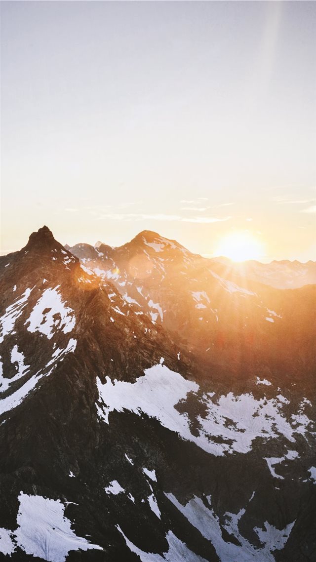 1080x1920 mountain with snow during daytime - light iPhone 8 Wallpaper