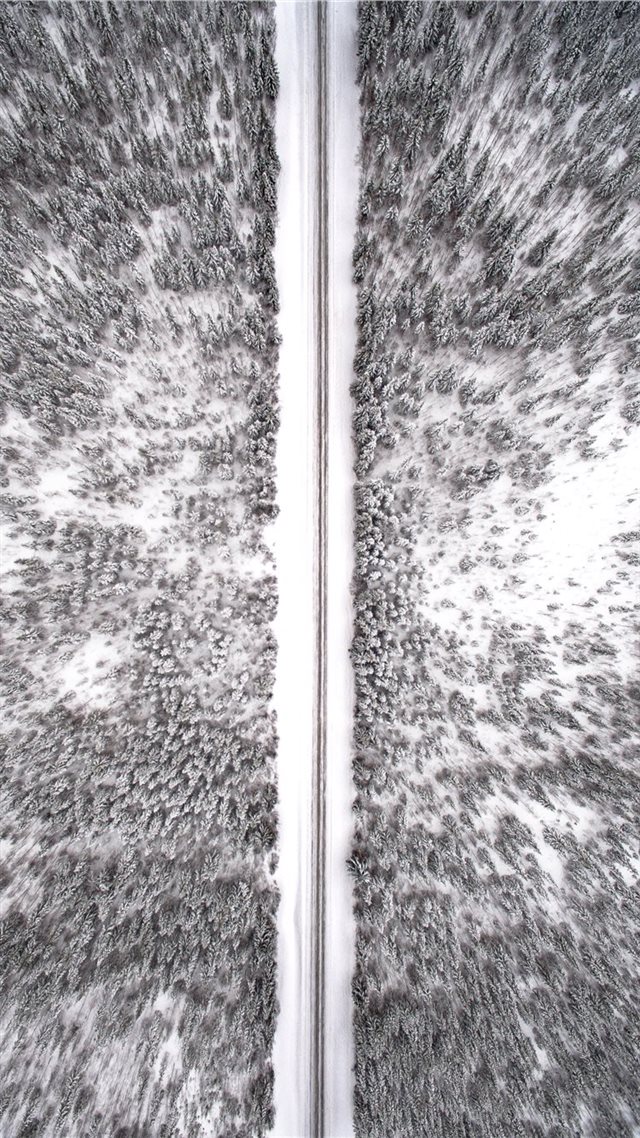 1080x1920 aerial photography of snow covered land - winter iPhone 8 Wallpaper