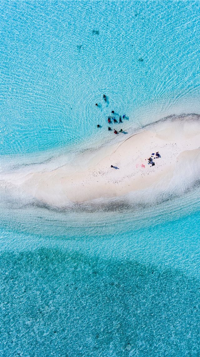 1080x1920 aerial photography of sand bars - tropical iPhone 8 Wallpaper