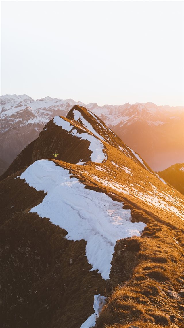 1080x1920 aerial view photography of mountain with snow -  iPhone 8 Wallpaper
