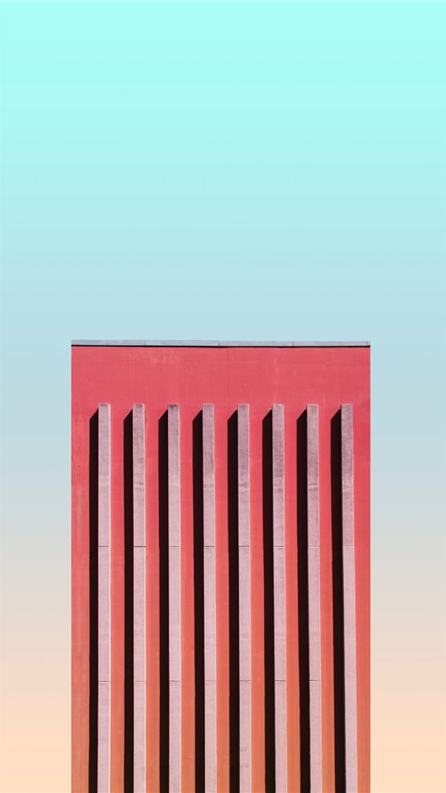 1080x1920 orange high rise building - red iPhone 8 Wallpaper