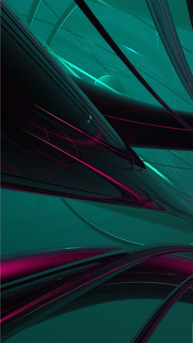 1080x1920 Cool 3D pattern green - parallax iPhone 8 Wallpaper