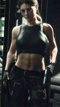 the angel of the darkness tomb raider 4k wallpaper