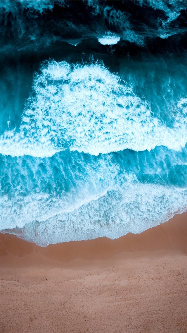 1080x1920 aerial view of seashore - water iPhone 8 Wallpaper