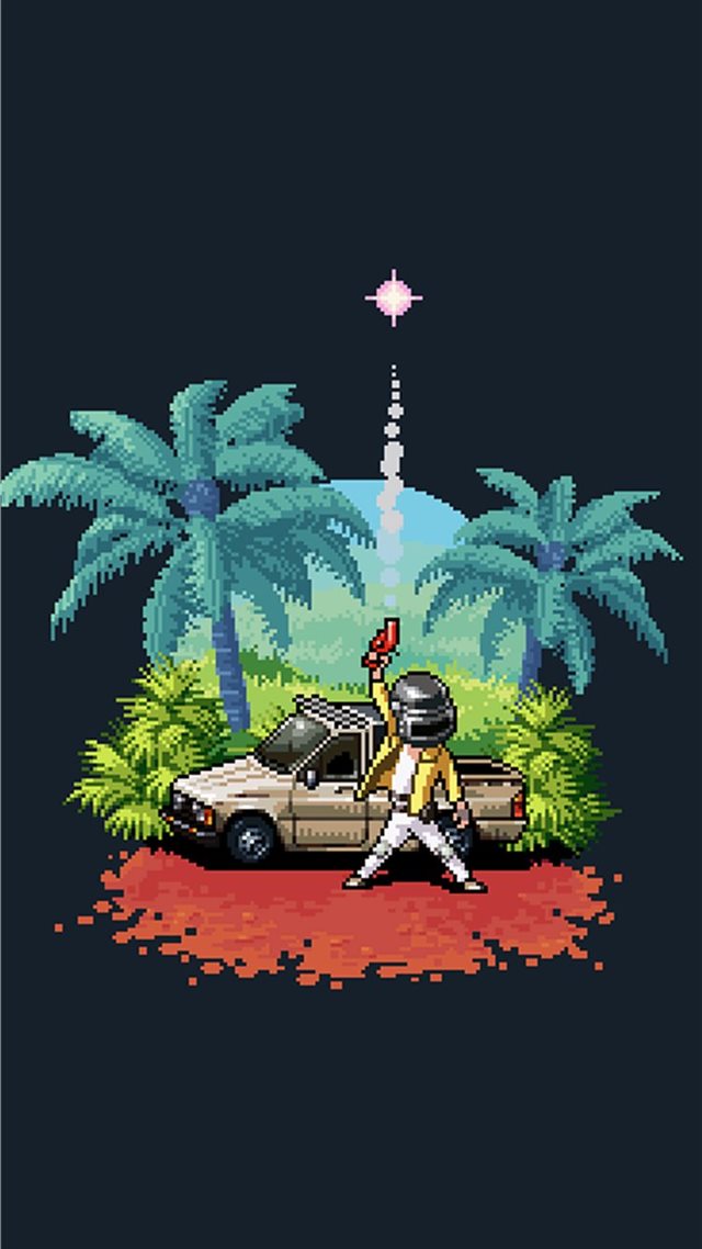 1080x1920 pubg pixel art 4k - playerunknowns battlegrounds iPhone 8 Wallpaper