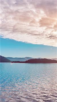 my55 lake mountain summer nature blue healing clou... wallpaper