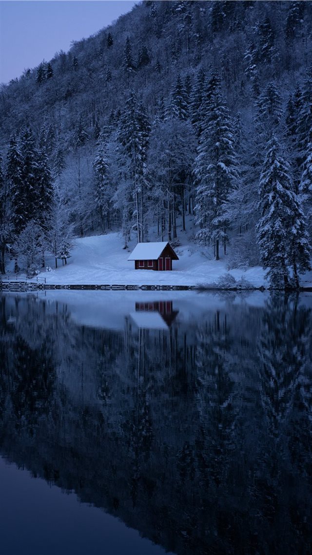 1080x1920 house near body of water - forest iPhone 8 Wallpaper