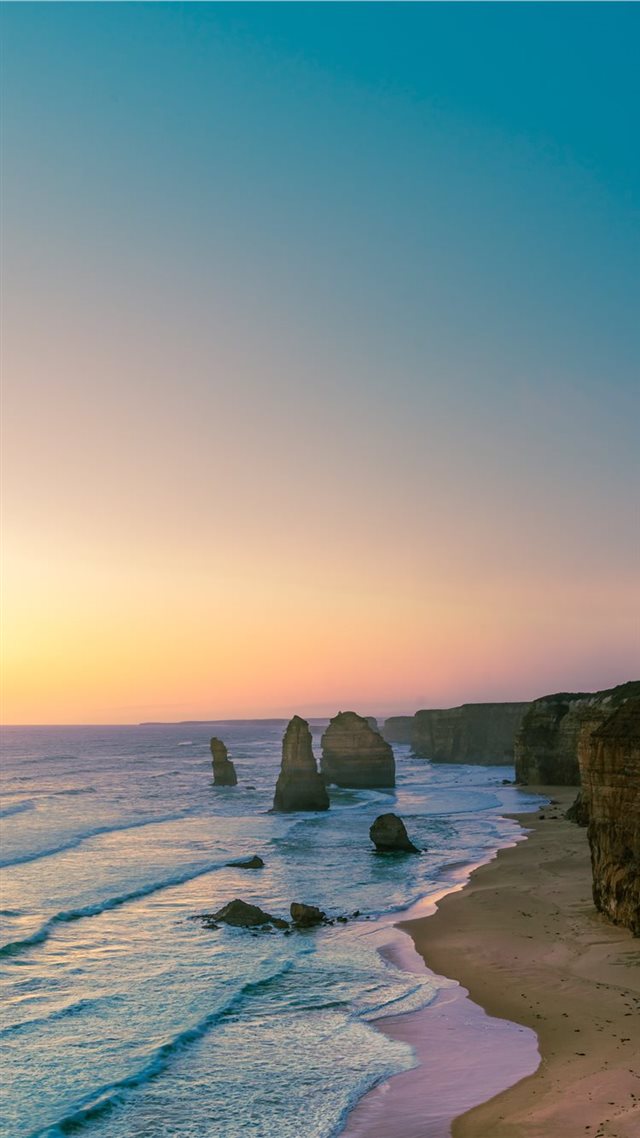 1080x1920 rock formations on body of water - australia iPhone 8 Wallpaper