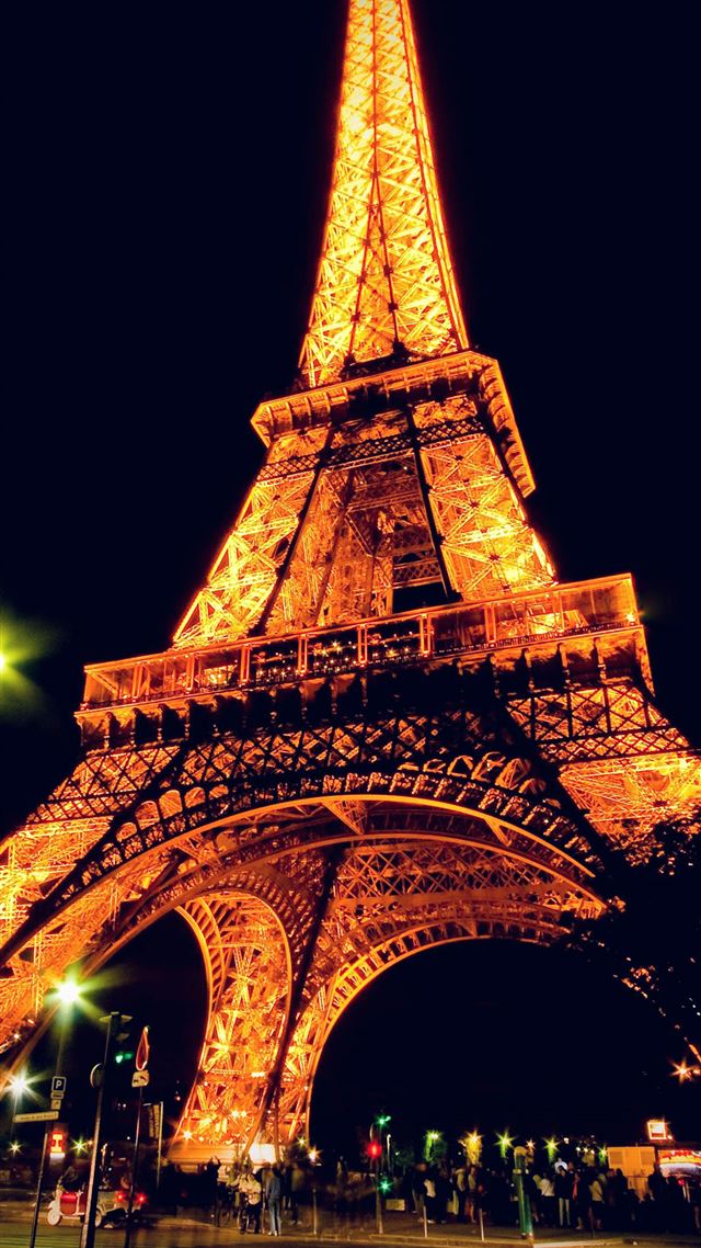 1080x1920 Eiffel Tower Paris Night Art Illustration -  iPhone 8 Wallpaper