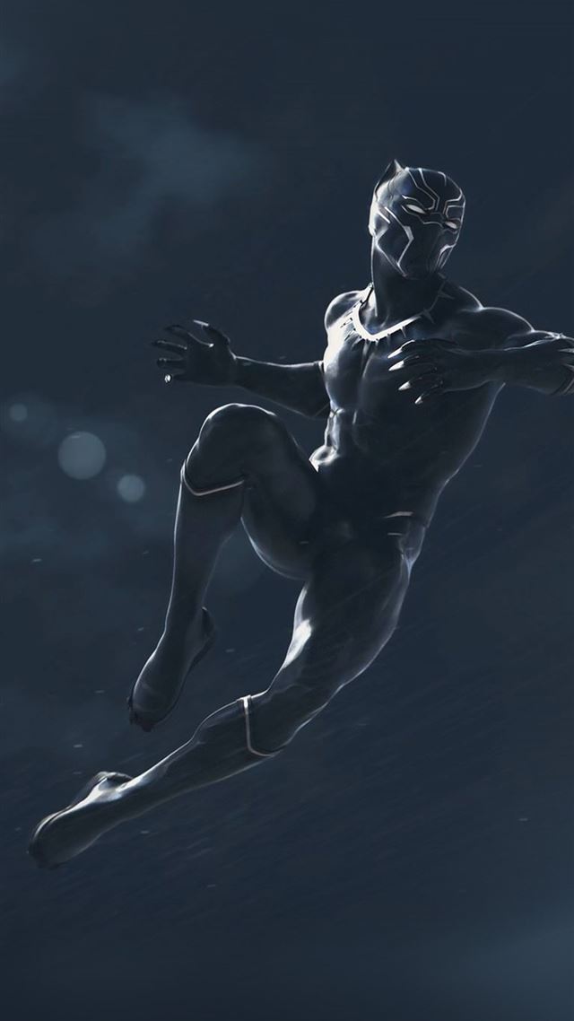 1080x1920 Marvel black panther dark art illustration -  iPhone 8 Wallpaper