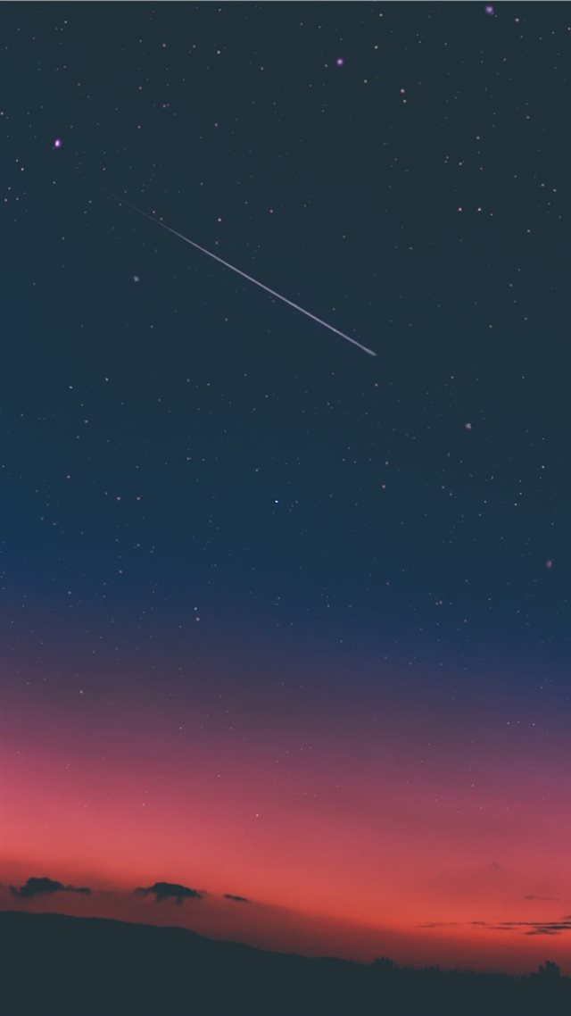 1080x1920 shooting star in night sky - mexico iPhone 8 Wallpaper