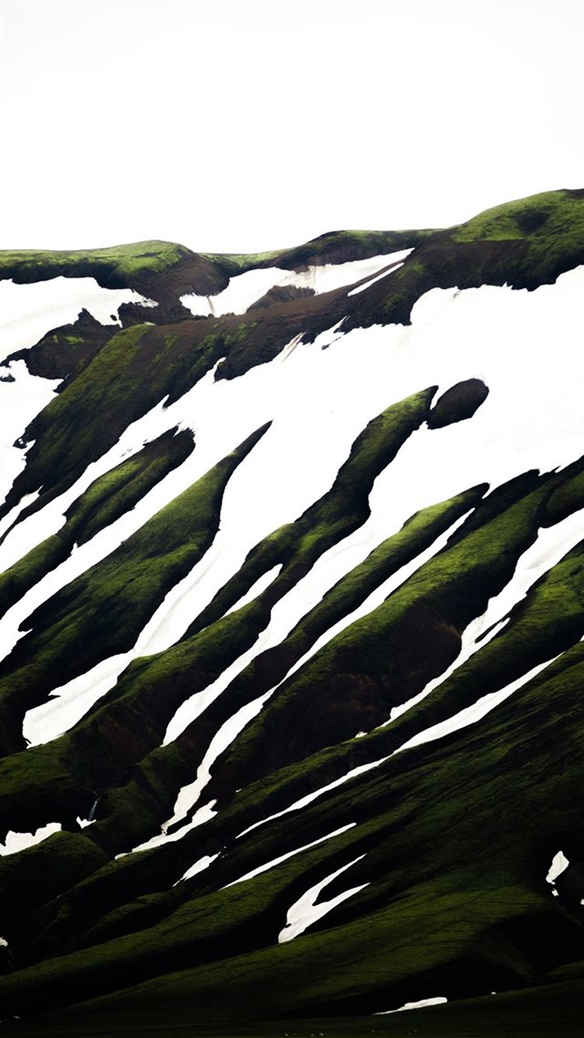 1080x1920 white and green abstract painting - iceland iPhone 8 Wallpaper