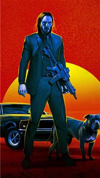john wick 3 fan poster wallpaper