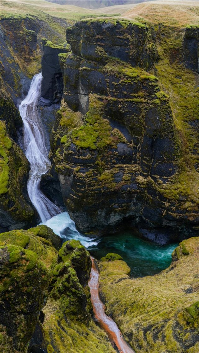 1080x1920 waterfalls in aerial view photography - waterfall iPhone 8 Wallpaper