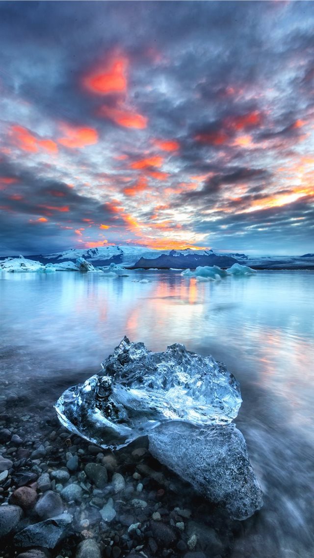 1080x1920 block of ice near water - nature iPhone 8 Wallpaper