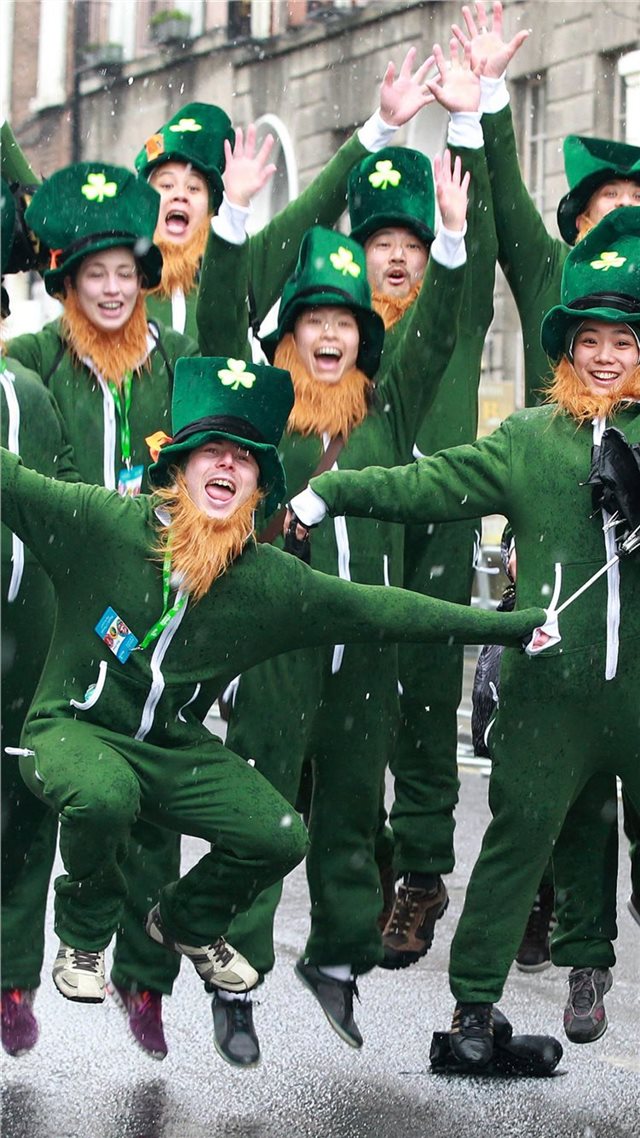 1080x1920 Saint Patrick's Day Ireland festival green Holiday... - trends iPhone 8 Wallpaper