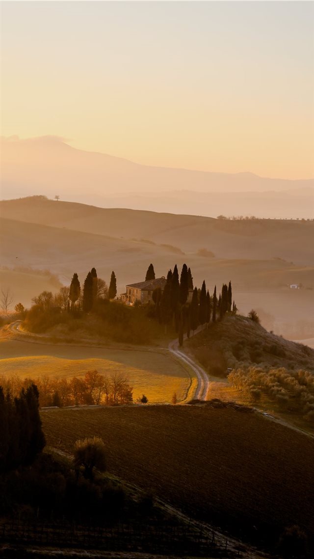 1080x1920 village under clear sky - italy iPhone 8 Wallpaper