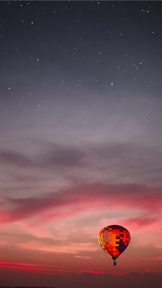 1080x1920 flying multicolored hot air balloon - maldives iPhone 8 Wallpaper