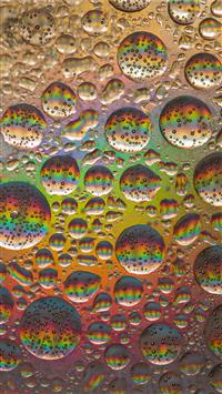 blue green and yellow bubbles wallpaper