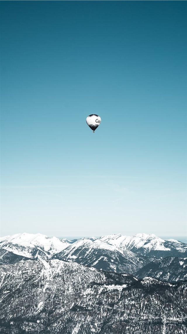 1080x1920 white and black hot air balloons in mid air - balloon iPhone 8 Wallpaper
