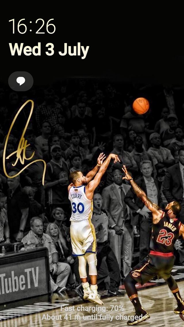 1080x1920 What yall think about my lockscreen warriors - basketball celebrity iPhone 8 Wallpaper