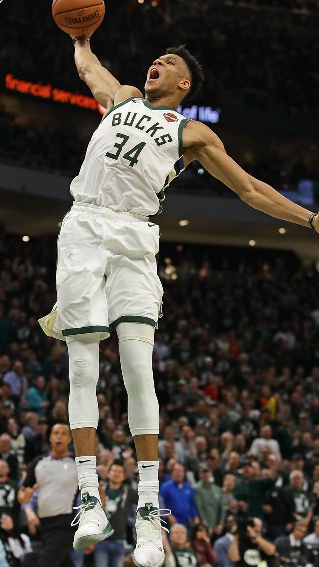 1080x1920 Giannis Antetokounmpo Dunk Top Free Giannis - giannis antetokounmpo iPhone 8 Wallpaper