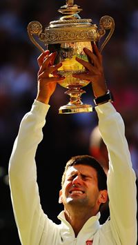 Roger Federer of Switzerland poses with the runner... wallpaper