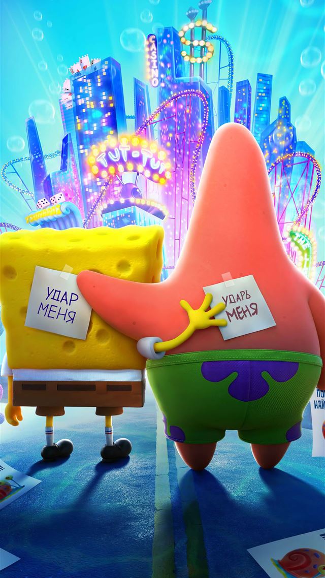 1080x1920 the spongebob movie sponge on the run -  iPhone 8 Wallpaper