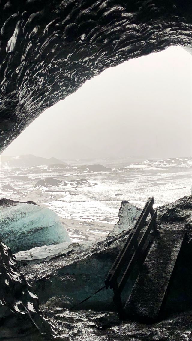 1080x1920 gray cave during daytime - water iPhone 8 Wallpaper