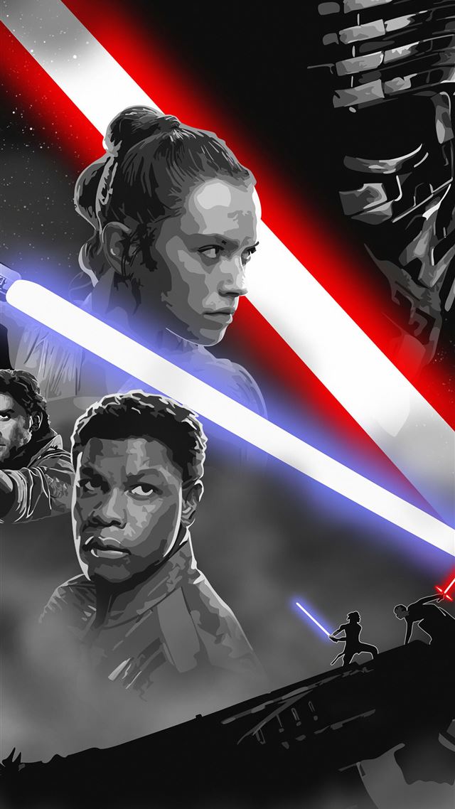 1080x1920 star wars rise of skywalker art -  iPhone 8 Wallpaper