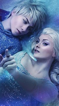 elsa and jack frost wallpaper