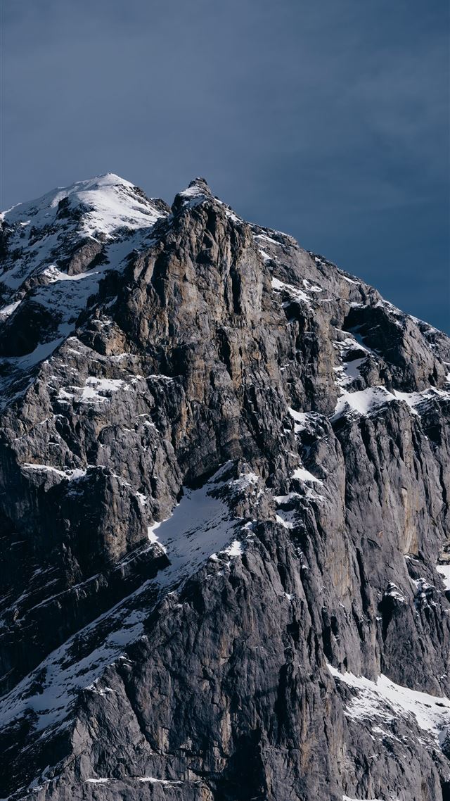 1080x1920 snow covered mountain under blue sky during daytim... - light iPhone 8 Wallpaper