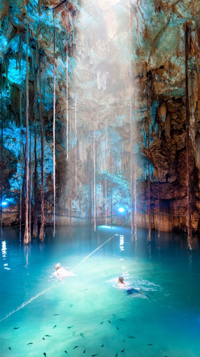 1080x1920 Ik Kil Cenote - mexico iPhone 8 Wallpaper