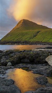 Evanescent Light Faroe Islands wallpaper