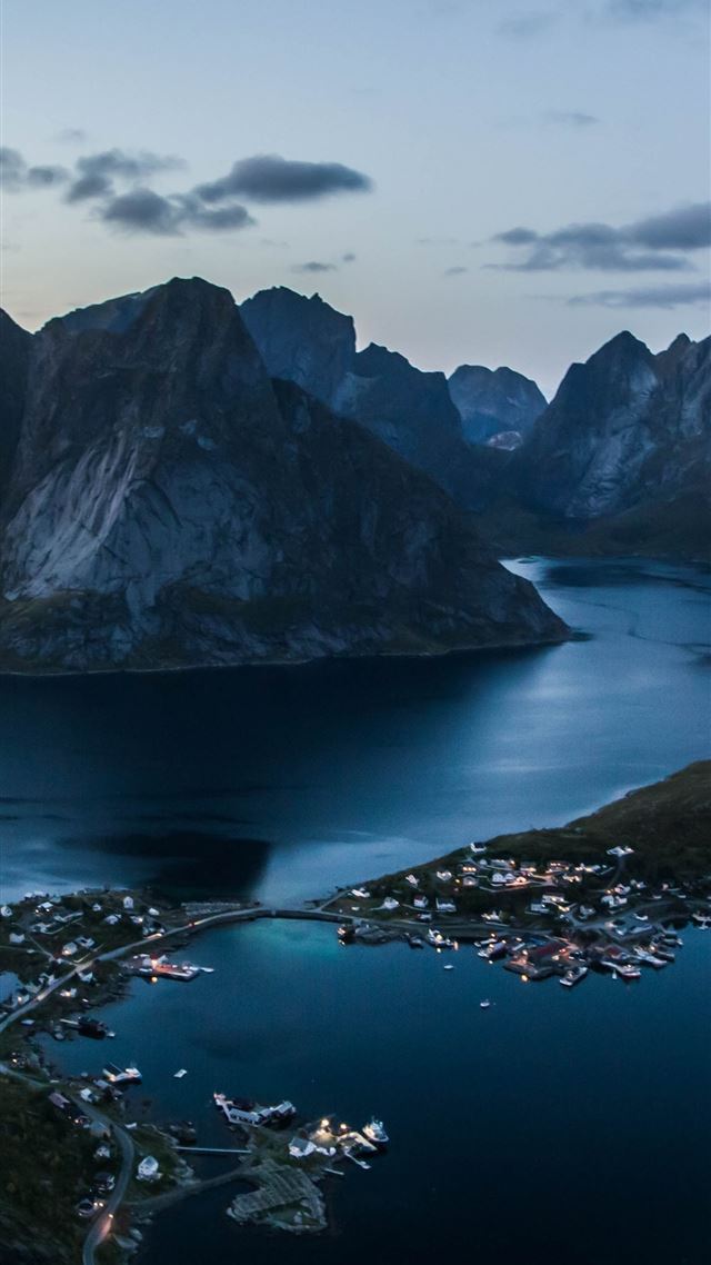 1080x1920 Reine At Lofoten Islands At Sunset 5k Sony Xperia ... - lofoten iPhone 8 Wallpaper