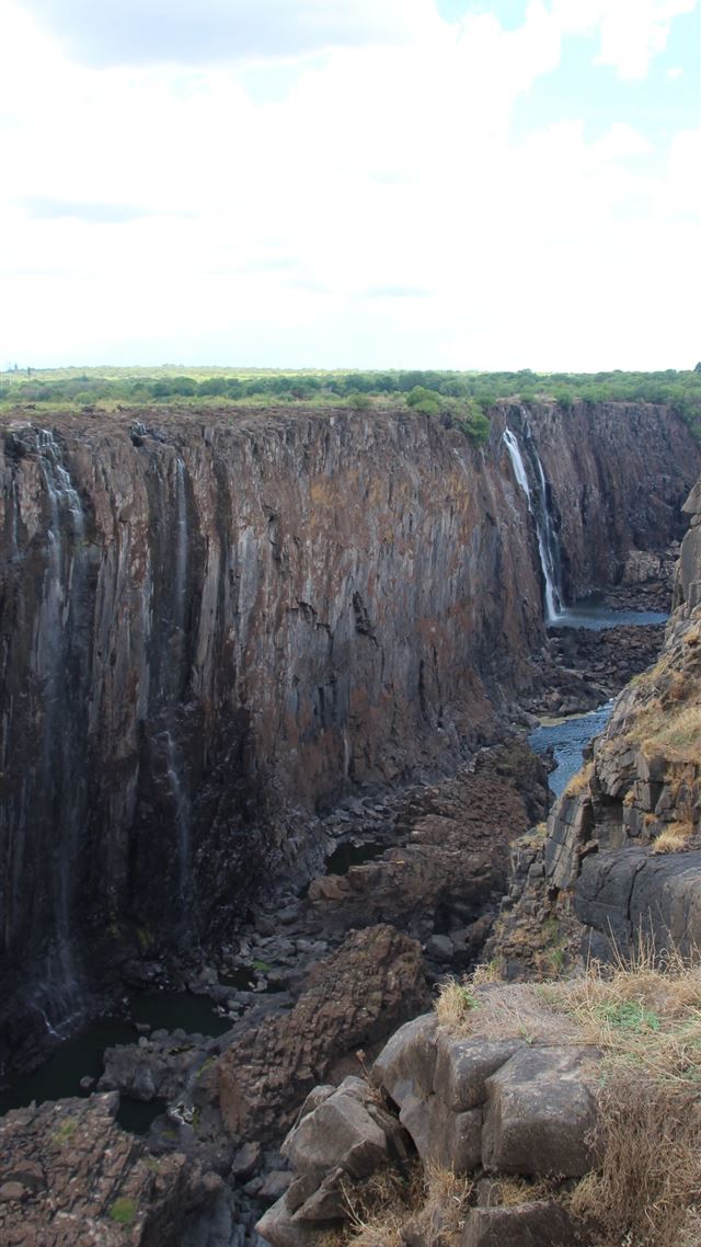 1080x1920 Victoria Falls Drought 2019 - 100 most beautiful places to visit iPhone 8 Wallpaper