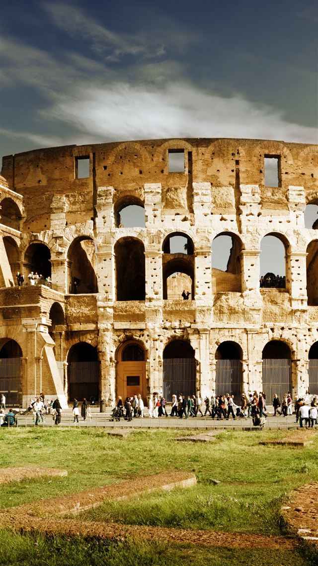1080x1920 Colosseum of Rome - italy iPhone 8 Wallpaper