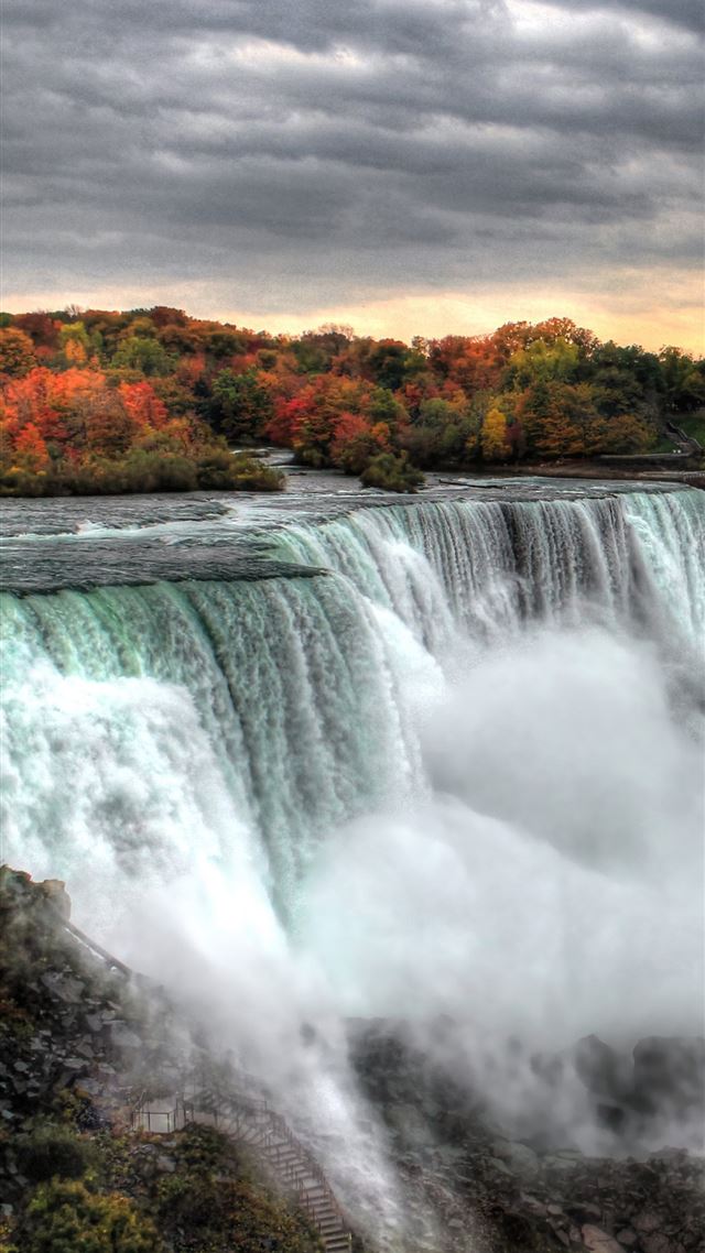 1080x1920 Sunset At Niagara Falls 5k Samsung Galaxy Note 9 8... - niagara falls iPhone 8 Wallpaper