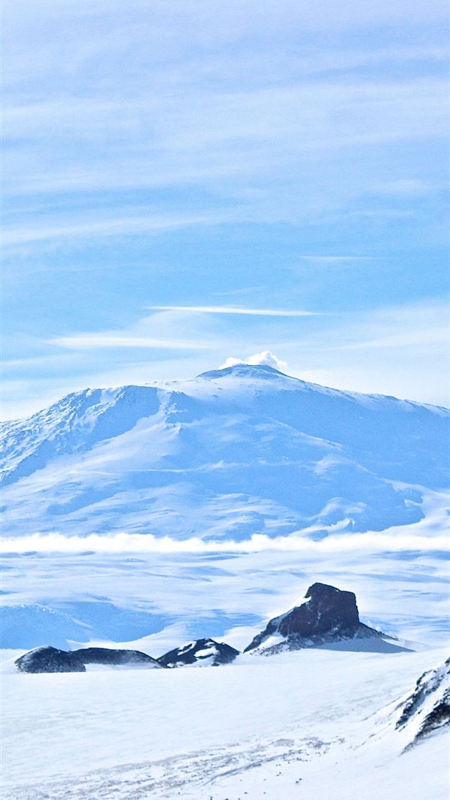 1080x1920 Erebus Antarctica volcano snow winter 5k Nature - antarctica iPhone 8 Wallpaper