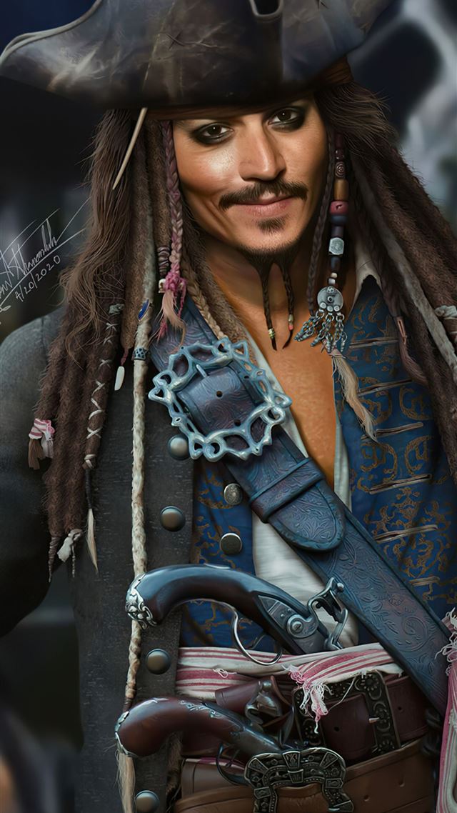 1080x1920 jack sparrow fanart 4k - artstation iPhone 8 Wallpaper