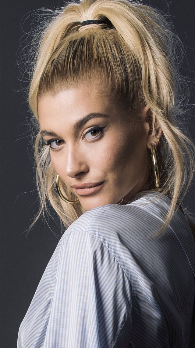1080x1920 hailey baldwin blonde hairs 4k - girls iPhone 8 Wallpaper