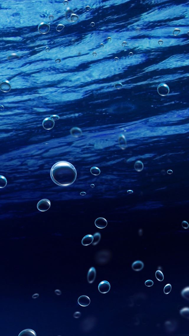  Underwater  bubbles iPhone  se Free Download