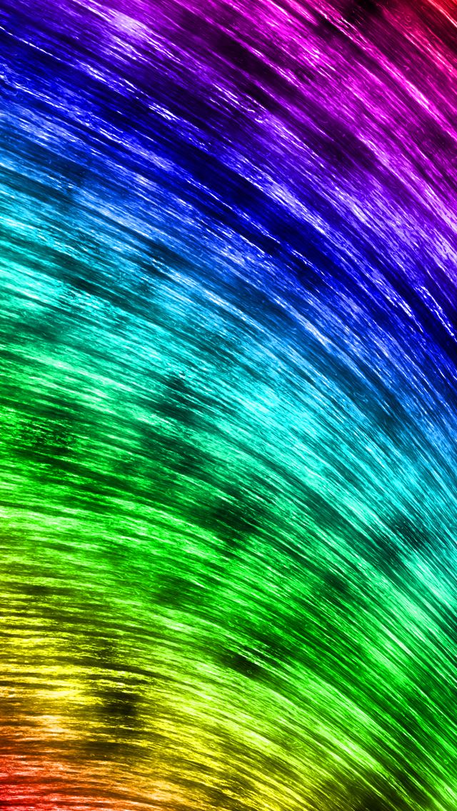 Curved Rainbow Iphone Se Wallpaper Download Iphone Wallpapers