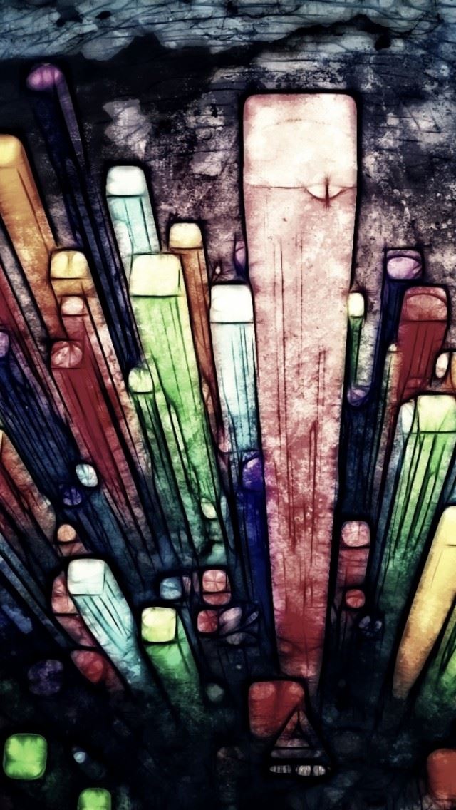 Abstract Painting Colorful Iphone Se Wallpaper Download Iphone